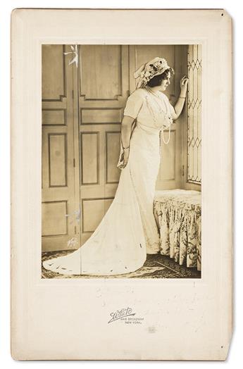 JULIAN ELTINGE (1881-1941) Two Large Press Photos of the Female Impersonator in Drag.